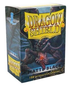 Matte Black Standard Sleeves (100) Dragon Shield