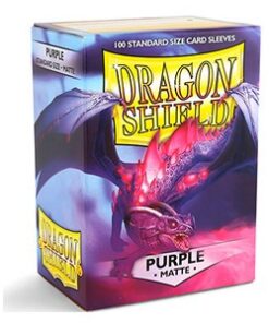 100 Dragon Shield Sleeves - Matte Purple