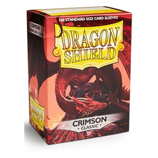 100 Dragon Shield Sleeves - Classic Crimson