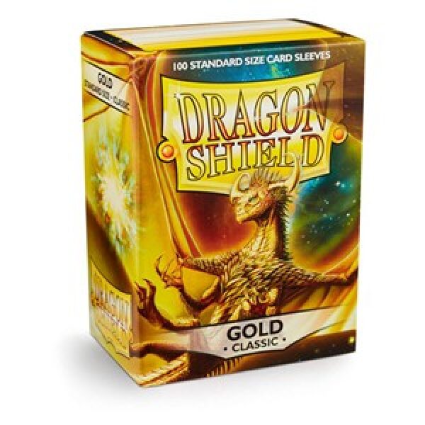 100 Dragon Shield Sleeves - Classic Gold