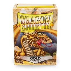 Matte Gold Sleeves Standard (100) Dragon Shield