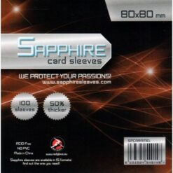 Sapphire Card Sleeves - 100 Sleeves - SPCARAMEL - 80 x 80 mm