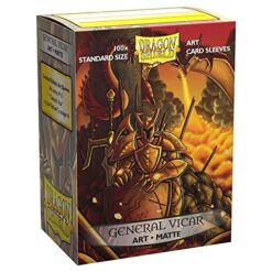 100 Dragon Shield Sleeves - Art Matte General Vicar