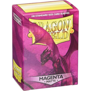 Matte Magenta Standard Sleeves (100) Dragon Shield