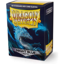100 Dragon Shield Sleeves - Matte Night Blue