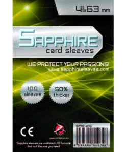 Sapphire Card Sleeves - 100 Sleeves - SPYELLOW - 41 x 63 mm