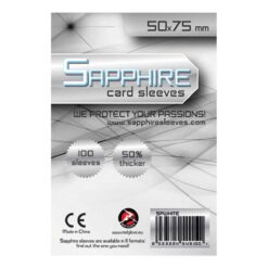 Sapphire Card Sleeves - 100 Sleeves - SPWHITE - 50 x 75 mm