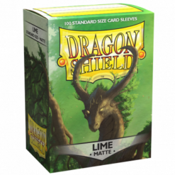 100 Dragon Shield Sleeves - Matte Lime
