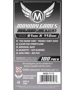 Mayday Games 100 Sleeves pack - 61 x 112 mm