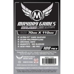 Mayday Games 100 Sleeves pack - 70 x 110 mm