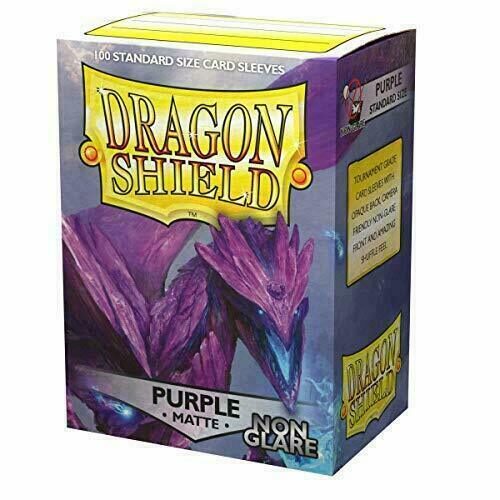 100 Dragon Shield Sleeves - Matte Purple Non Glare