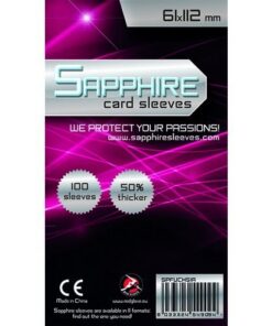 Sapphire Card Sleeves - 100 Sleeves - SPFUCHSIA - 61 x 112 mm