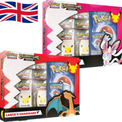 Pokémon TCG - 25th Anniversary - Celebrations Collection - Charizard-V di Lance e Dark Sylveon-V - ENG
