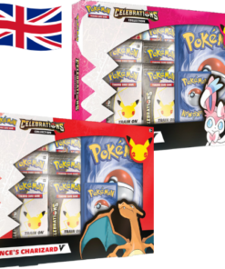 Pokémon TCG - 25th Anniversary - Celebrations Collection - Charizard-V di Lance e Dark Sylveon-V - ENG