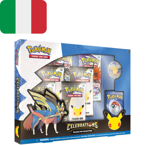 Pokémon GCC - 25th Anniversary - Gran Festa - Celebrations Collection - Deluxe Pin Collection - ITA