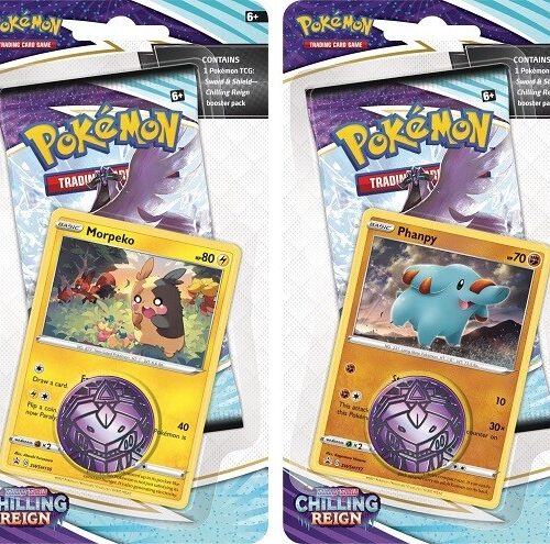 Pokémon TCG - Paper Blister - Spada e Scudo - Chilling Reign - Morpeko e Phanpy