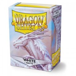 Matte White Sleeves Standard (100) Dragon Shield