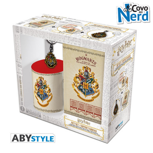 HARRY POTTER - Mug 320ML + Portachiavi + Notebook Hogwarts