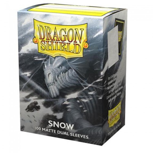 Dual Matte Snow Nirin Sleeves - Dragon Shield Standard (100)