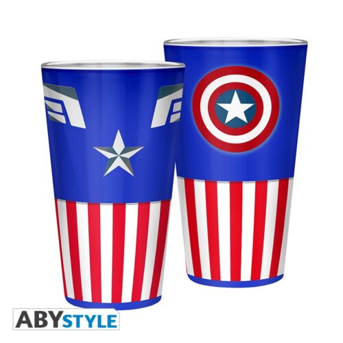 Alternative view of ABYVER134 - MARVEL - Large Glass - Captain America