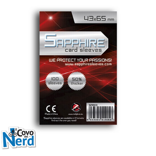 Sapphire Card Sleeves - 100 Sleeves - SPRED - 43 x 65 mm