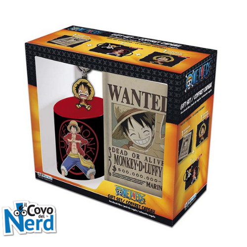 One Piece | Gift Set con Tazza da The + Portachiavi + Notebook A6