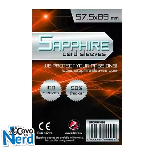 Sapphire Card Sleeves - 100 Sleeves - SPORANGE - 57,5 x 89 mm