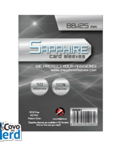 Sapphire Card Sleeves - 100 Sleeves - SPGREY - 88 x 125 mm