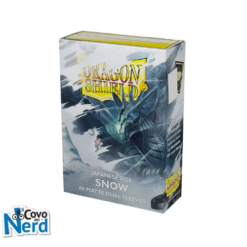 Dual Matte Snow Japanese Sleeves (60) Dragon Shield