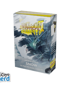 Dual Matte Snow Japanese Sleeves (60) Dragon Shield