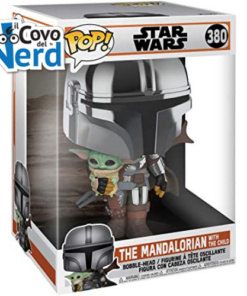 STAR WARS - POP FUNKO VINYL FIGURE JUMBO THE MANDALORIAN WITH THE CHILD 380
