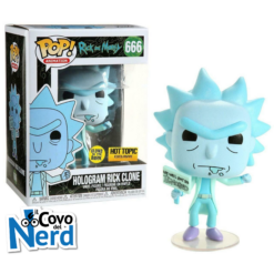 Pop Funko Rick e Morty - Hologram Rick Clone (Glows in the Dark) 666