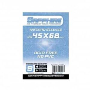 Sapphire Card Sleeves - 100 Sleeves - SPAZURE - 45 x 68 mm