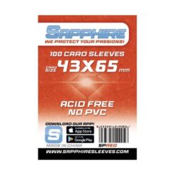 Sapphire Card Sleeves - 100 Sleeves - SPRED - 43 x 65 mm