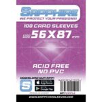 Sapphire Card Sleeves - 100 Sleeves - SPPURPLE - 56 x 87 mm