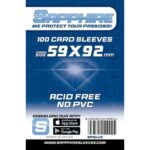 Sapphire Card Sleeves - 100 Sleeves - SPBLUE - 59 x 92 mm