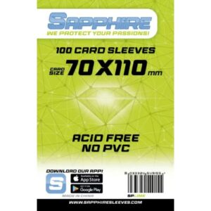 Sapphire Card Sleeves - 100 Sleeves - SPLIME - 70 x 110 mm
