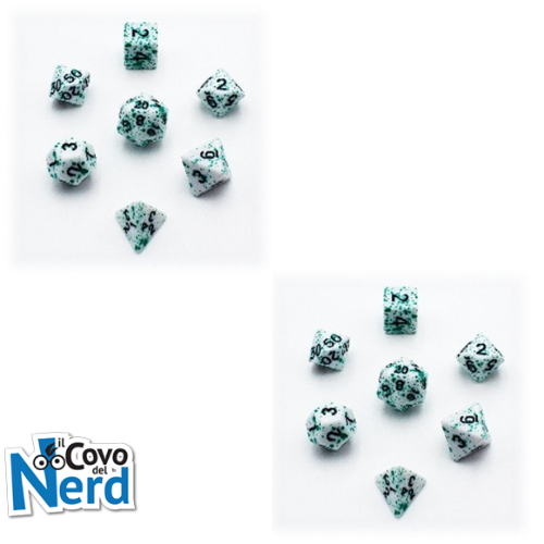 Set 7 Dadi D&D Pollock (Verde)