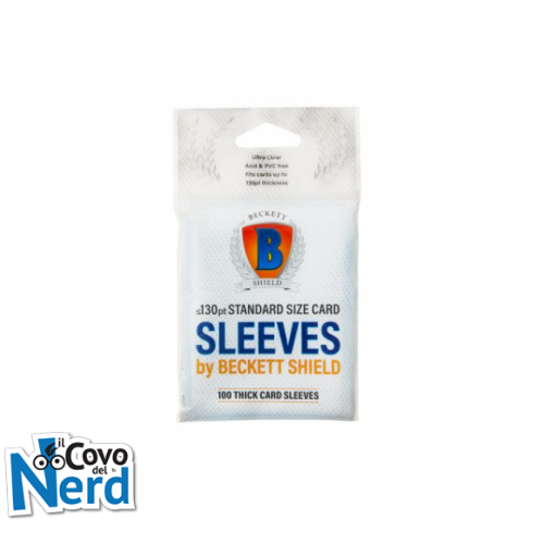 Beckett Shield Thick Cards Card Sleeves (100 Sleeves)