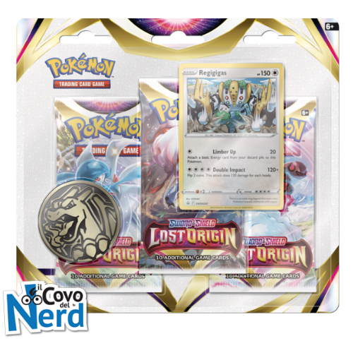 Alternative view of Pokémon TCG: Spada e Scudo - Lost Origin - Confezione da 3 blister (Bundle da 2) ENG