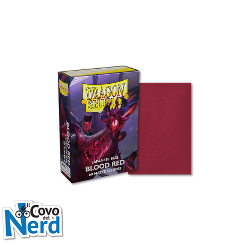 Dragon Shield - 60 Outer Sleeves - Blood Red Matte