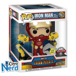 Funko POP! Deluxe: Iron Man 2 - Iron Man with Gantry Glow in the Dark Limited Edition