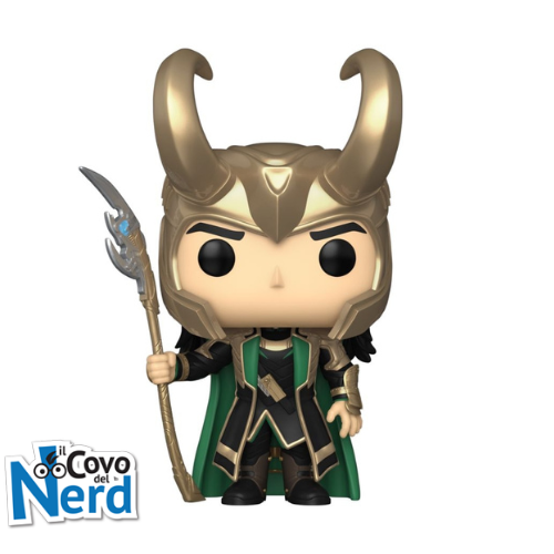 Alternative view of Funko POP! Marvel: Avengers - Loki With Scepter Glow in the Dark Limited Edition