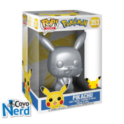 Pokémon - POP Funko Jumbo Vinyl Figure - 353 Pikachu Silver