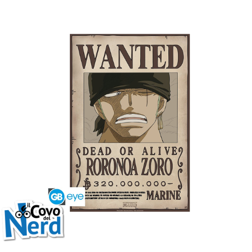 ONE PIECE - Poster "Wanted Zoro New" (52x35)