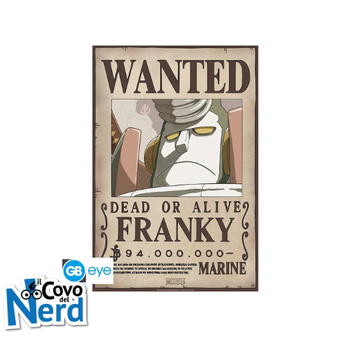 ONE PIECE - Poster "Wanted Franky New" (52x35)