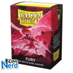 Dual Matte Fury Sleeves - Dragon Shield Sleeves Standard (100) - 'Alaric, Crimson King'
