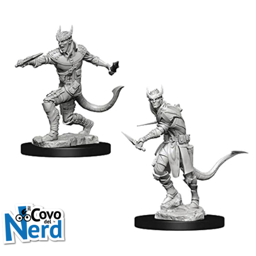 Alternative view of D&D Tiefling Rogue Male (x2) - Nolzur's Marvelous Miniatures - WZK73338