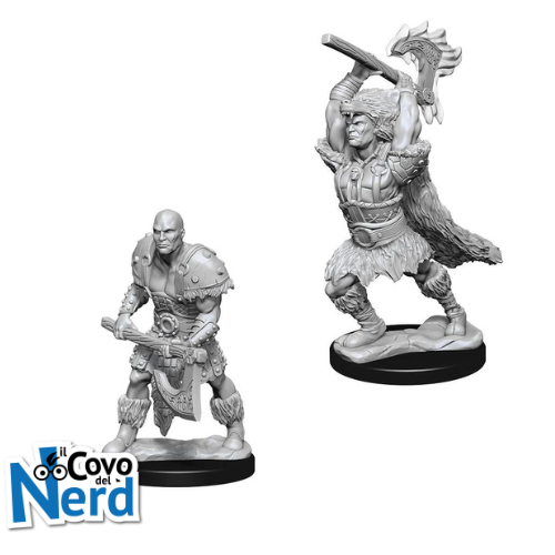 Alternative view of D&D Goliath Barbarian Male (x2) - Nolzur's Marvelous Miniatures - WZK73833