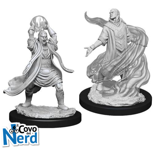 Alternative view of D&D Elf Sorcerer Male (x2) - Nolzur's Marvelous Miniatures - WZK90005